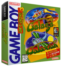 Arcade Classic No. 3: Galaga / Galaxian - Box - 3D Image