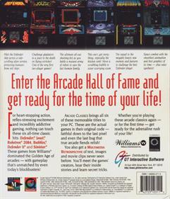 Williams Arcade Classics - Box - Back Image