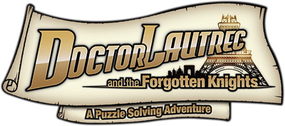 Doctor Lautrec and the Forgotten Knights: A Puzzle Solving Adventure - Clear Logo Image