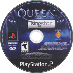 SingStar: Queen - Disc Image