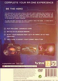RA.ONE: The Game - Box - Back Image