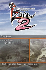 Izuna 2: The Unemployed Ninja Returns - Screenshot - Game Title Image