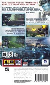 Tom Clancy's Ghost Recon: Advanced Warfighter 2 - Box - Back Image