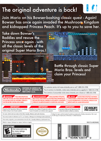 New Super Mario Bros. Wii: Retro Remix - Box - Back Image
