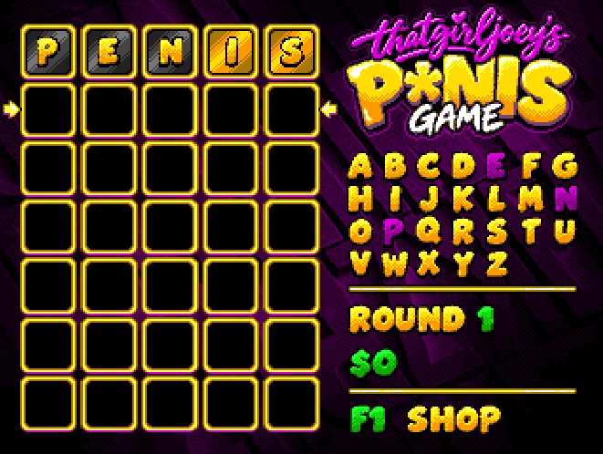 Thatgirljoey's P*NIS game