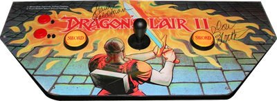 Dragon's Lair II: Time Warp - Arcade - Control Panel Image