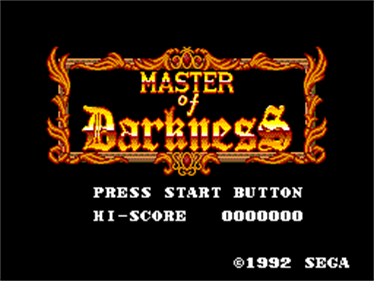 Master of Darkness - Screenshot - Game Title Image