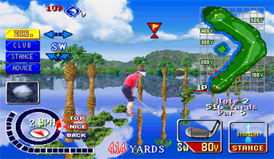 Konami's Open Golf Championship - Screenshot - Gameplay Image