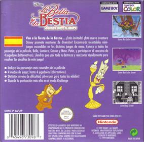 Disney's Beauty and the Beast: A Board Game Adventure - Box - Back Image