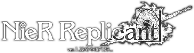 NieR Replicant Ver.1.22474487139... - Clear Logo Image