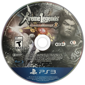 Dynasty Warriors 8: Xtreme Legends - Disc Image