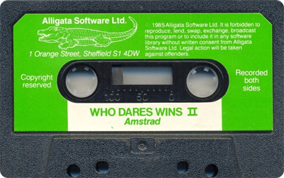 Who Dares Wins II - Cart - Front Image