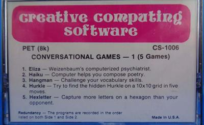 Conversational Games - Box - Front Image