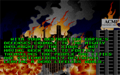 Galactix - Screenshot - Game Over Image