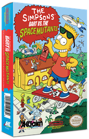 The Simpsons: Bart vs. the Space Mutants - Box - 3D Image
