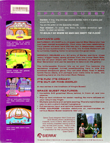 Space Quest: Chapter I: The Sarien Encounter - Box - Back Image