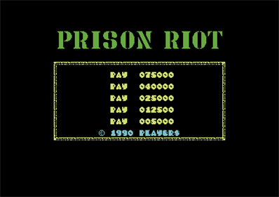 Prison Riot - Screenshot - Game Title Image