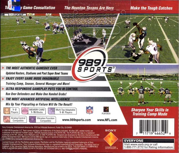 NFL GameDay 2003 N PS2