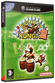 Donkey Konga 2 - Box - 3D Image