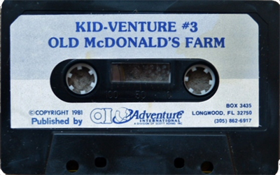 Kid-Venture 3: Old McDonald's Farm  - Cart - Front Image