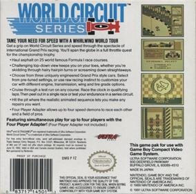 World Circuit Series - Box - Back Image