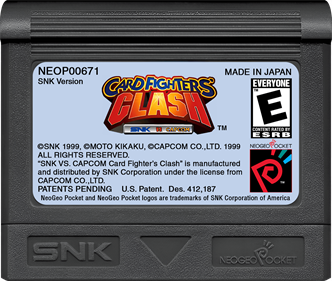 SNK vs. Capcom: Card Fighters' Clash: SNK Cardfighter's Version - Cart - Front Image