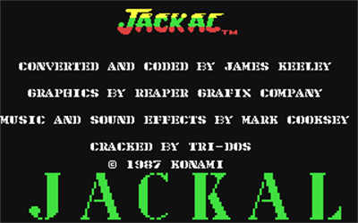 Jackal (European Version) - Screenshot - Game Title Image