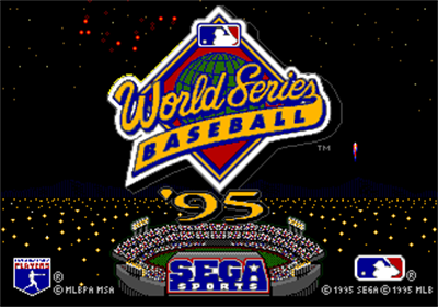 World Series Baseball '95 - Screenshot - Game Title Image