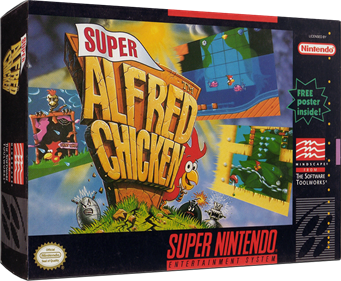 Super Alfred Chicken - Box - 3D Image