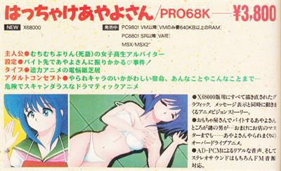 Hacchake Ayayo-san - Advertisement Flyer - Front Image