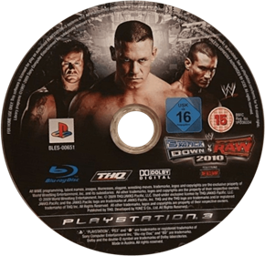 WWE SmackDown vs. Raw 2010 - Disc Image