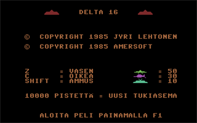Delta 16 - Screenshot - Game Title Image
