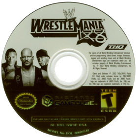 WWE WrestleMania X8 - Disc Image