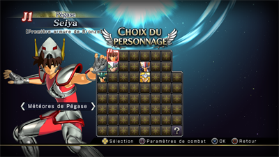 Saint Seiya: Brave Soldiers - Screenshot - Game Select Image