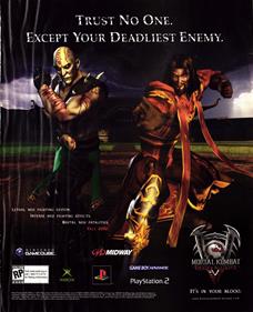 Mortal Kombat: Deadly Alliance - Advertisement Flyer - Front Image
