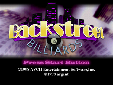 Backstreet Billiards - Screenshot - Game Title Image