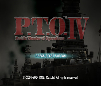 P.T.O. IV: Pacific Theater of Operations - Screenshot - Game Title Image