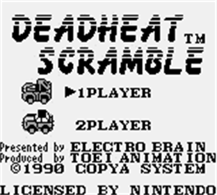 Dead Heat Scramble - Screenshot - Game Title Image