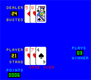 Casino Black Jack - Screenshot - Game Over Image