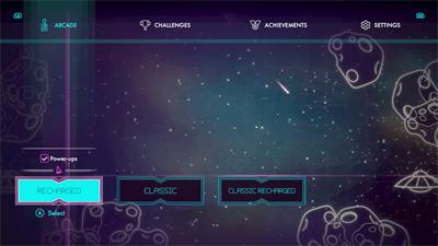 Asteroids: Recharged - Screenshot - Game Select Image