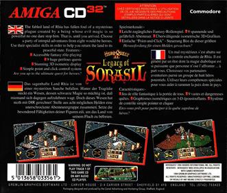 HeroQuest II: Legacy of Sorasil - Box - Back Image
