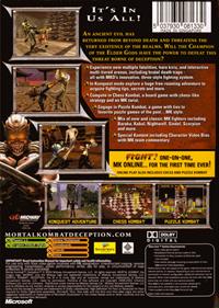 Mortal Kombat: Deception - Box - Back Image