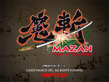 Mazan: Flash of the Blade - Screenshot - Game Title Image