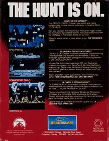 The Hunt for Red October: Based on the Movie - Box - Back Image