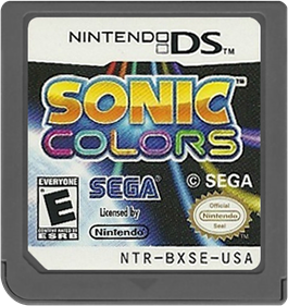Sonic Colors - Cart - Front Image