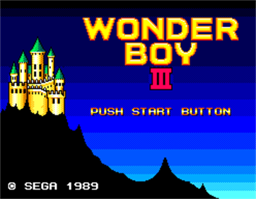 Wonder Boy III: The Dragon's Trap - Screenshot - Game Title