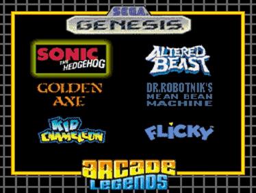 Arcade Legends Sega Genesis - Screenshot - Game Title Image