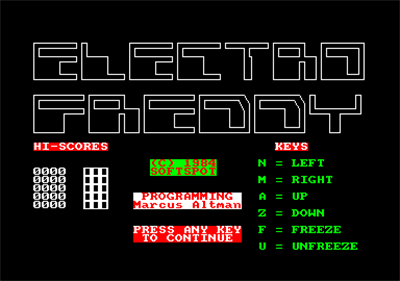 Electro Freddy - Screenshot - Game Title Image