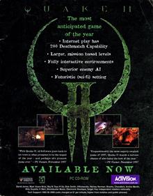Quake II - Advertisement Flyer - Front Image