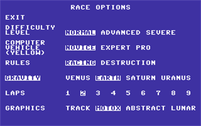 Racing Destruction Set - Screenshot - Game Select Image